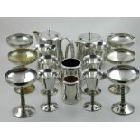 A collection of silver plated ware,