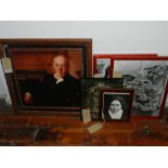 A collection of five prints, of various sizes and subjects.
