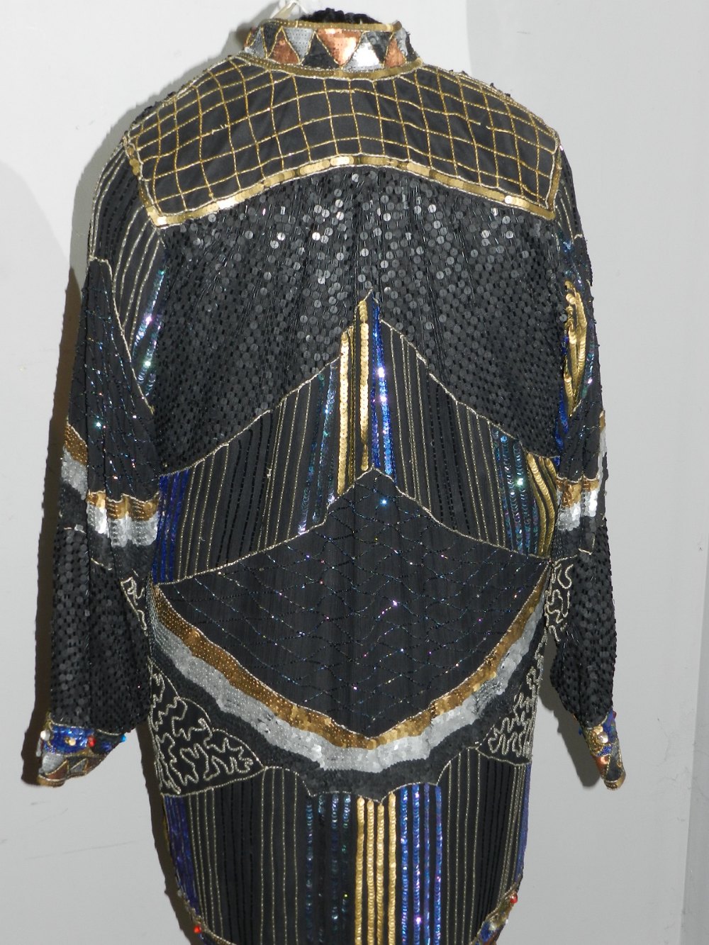 A Frank Usher silk and beaded jacket, approximate size M. - Image 2 of 2