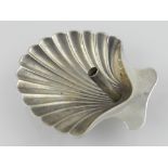 Tiffany & Co., New York. A sterling silver pen stand in the form of a pecten shell.