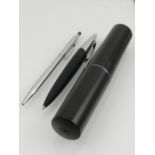 A cased Cerruti ballpoint pen, together with one Cross ballpoint pen.