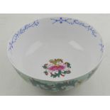 A Russian transfer printed bowl in the Chinoiserie taste. D.18cm