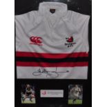 A Bromsgrove RFC 2010 rugby shirt signed by Lawrence Dillaglio,