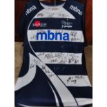 A Sale Sharks RFC Jonathan Mills match shirt,