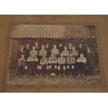 An original photograph of the Hampton Hill Football Club team and administration, 1898-9, 21 x 29cm,