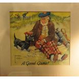 After Lawson Wood, a coloured golfing print, A Good Game,