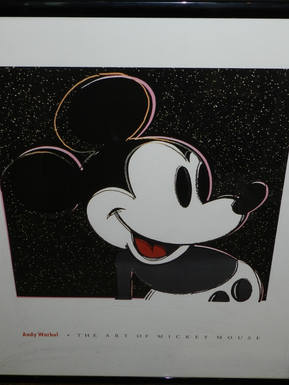 After Andy Warhol, ' The Art of Mickey Mouse', facsimile print, H.74cm, W.60cm