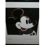 After Andy Warhol, ' The Art of Mickey Mouse', facsimile print, H.74cm, W.60cm