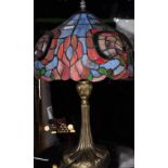 A modern Tiffany style lamp, H.