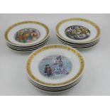 A set of twelve Royal Copenhagen plates,