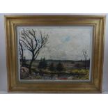 G. Simons (20th century school), Landscape, oil on canvas, signed and dated 77 lower right.