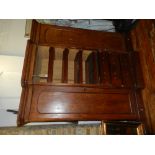 A Victorian mahogany breakfront wardrobe,