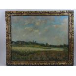 Johannes Willem Simon De Groot (Dutch, 1877-1956),  Landscape with Village and Fields,