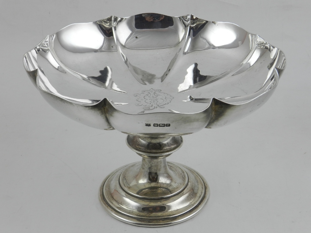 A silver comport, hallmarked Fenton Brothers Ltd. - Image 3 of 3