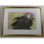 20th century school, Abstract Figural Study, pastel drawing, unsigned. H: 23.