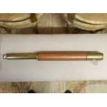 A  late 19th century single draw telescope by Lenonie of Edinburgh,