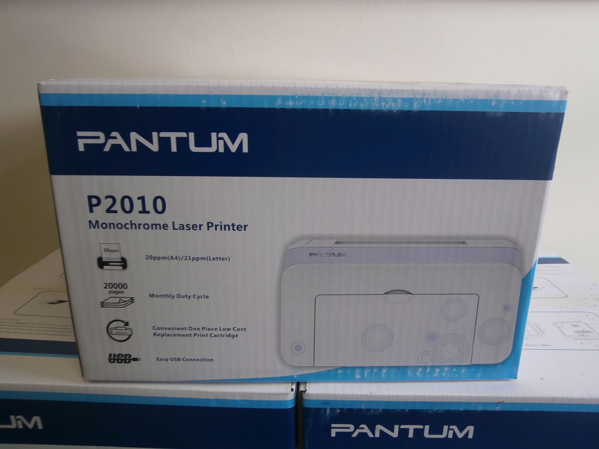 5 x Pantum P2010 Monochrome Laser Printers - RRP £49.99 Each (These printers are great value for - Image 2 of 3