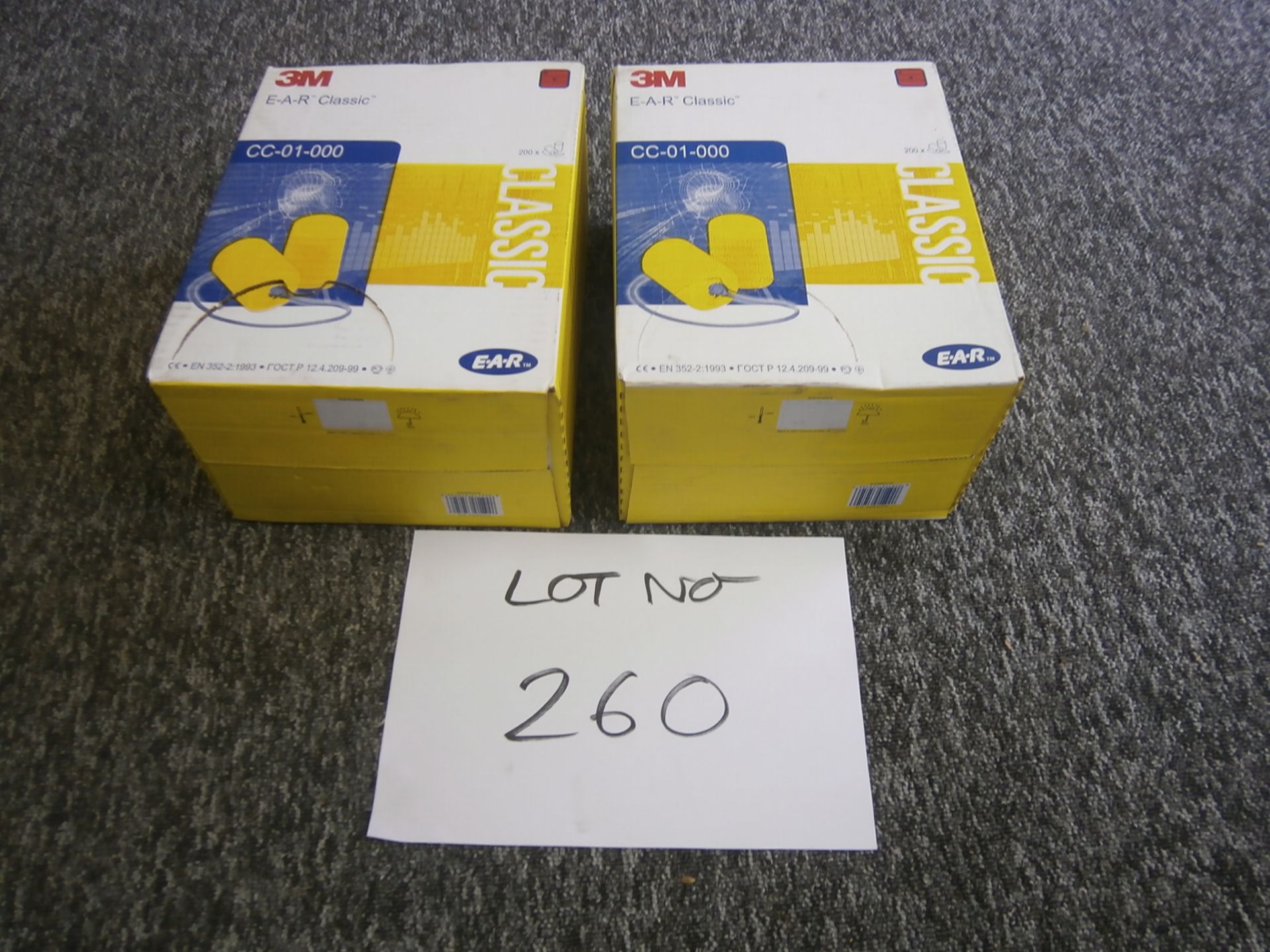 2 x Boxes of 3M CC-01-000 Plastic Ear Protectors (200 Pairs Per Box - RRP £57.82 Per Box) (RB)