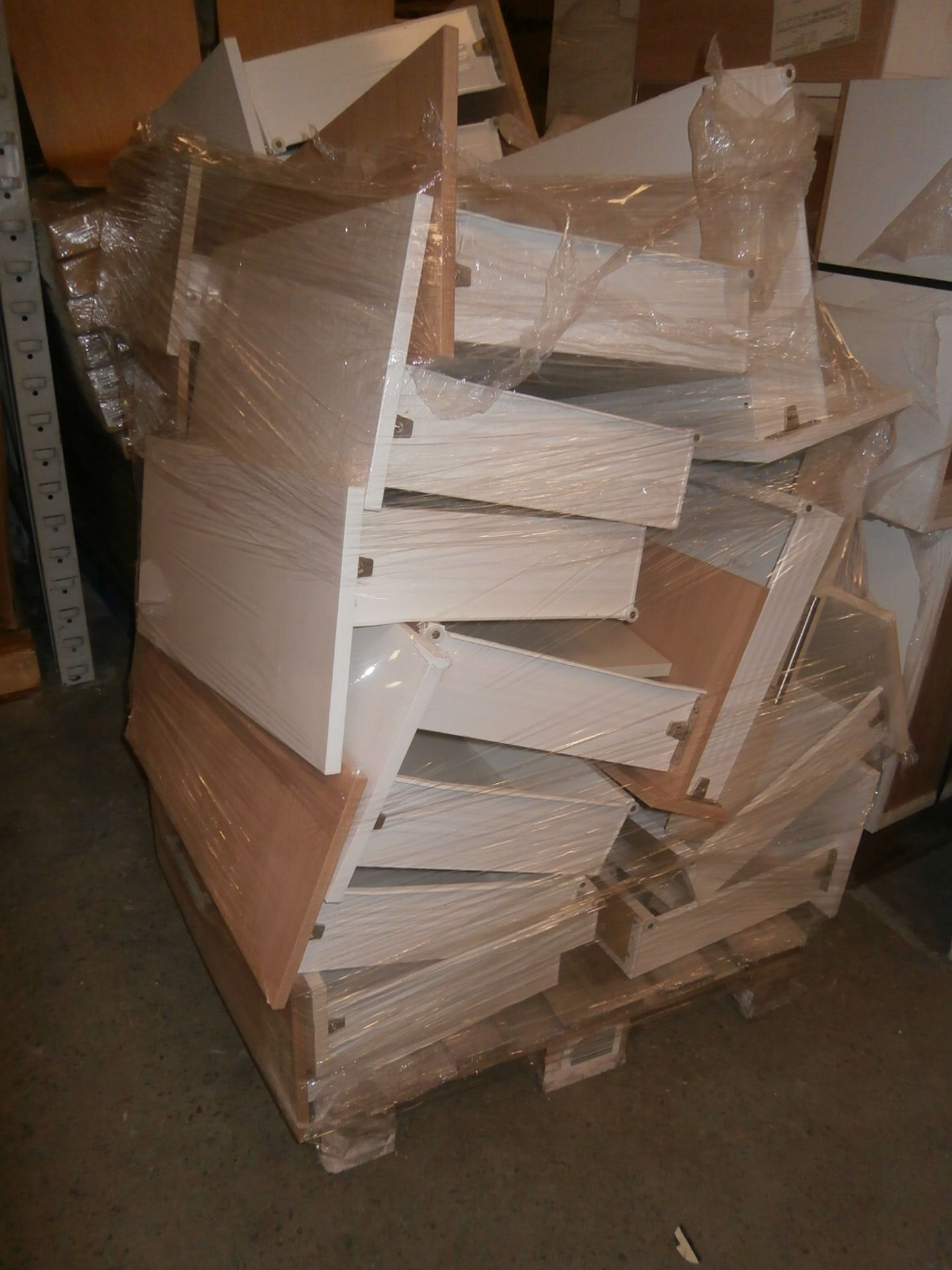 1 x Large Pallet of Mixed Kitchen Drawers - Various Colours/Sizes