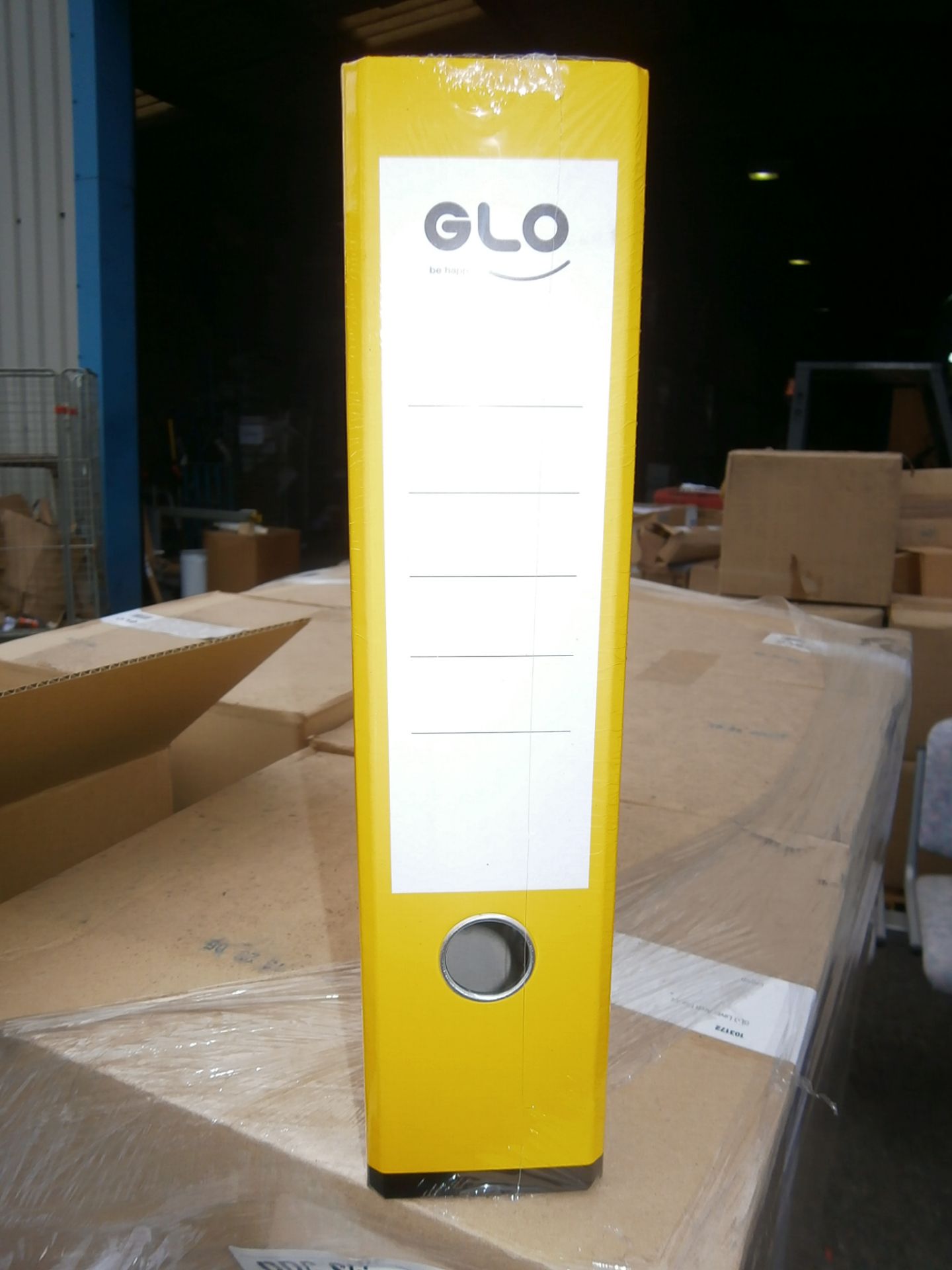 1 x Pallet of Glo A4 Lever Arch Files Lemon - Approximately 18 Boxes of 12 Files, 216 in Total ( - Image 3 of 4