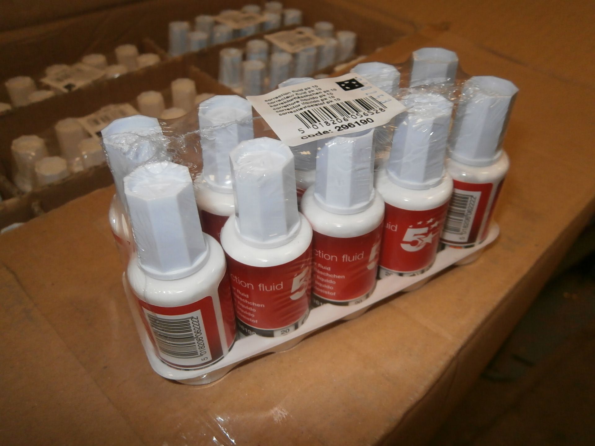 2 Boxes of 5 Star Correction Fluid - Approx 480 Bottles Per Box, 960 in Total (Massive Retail Value)