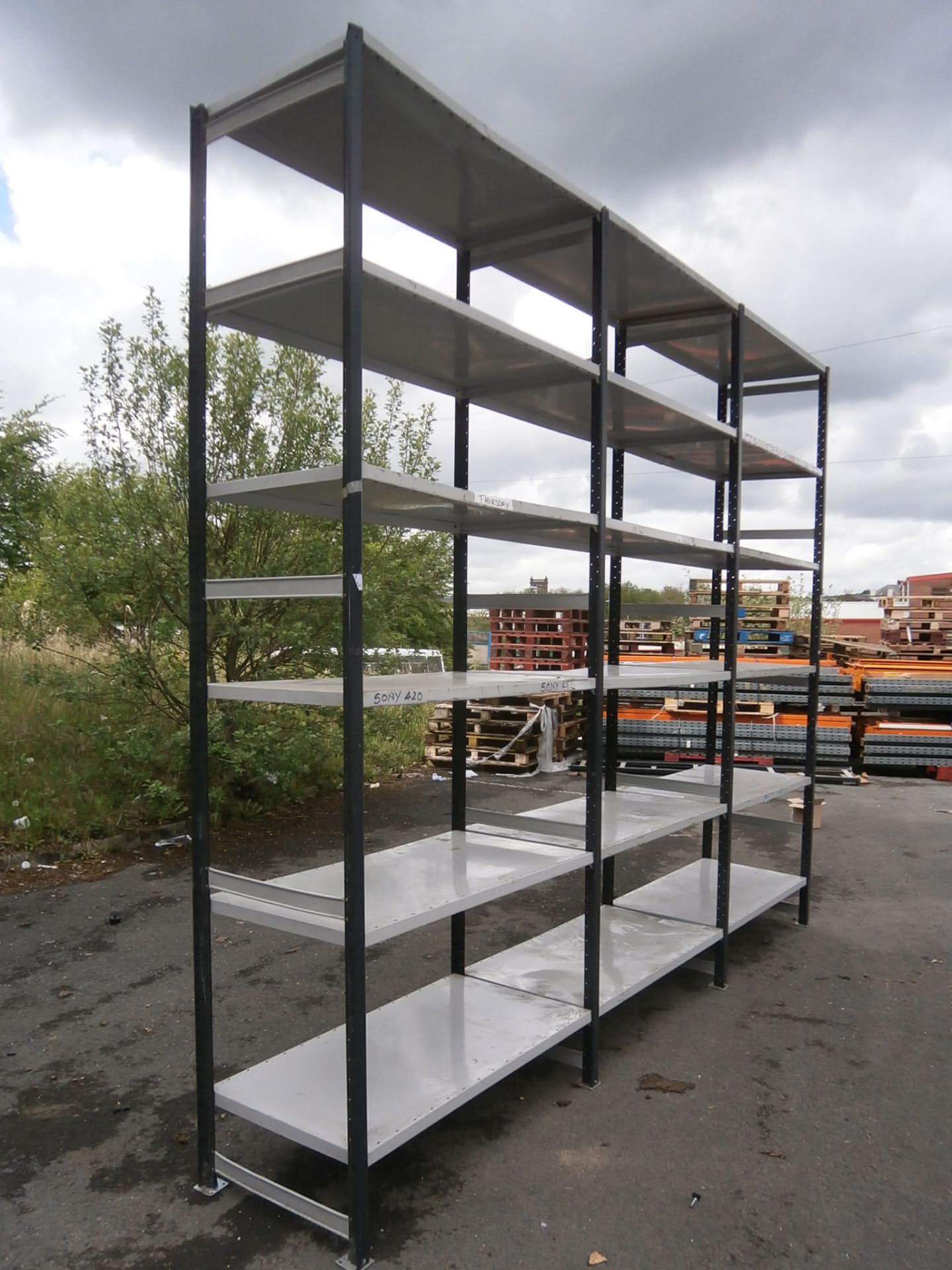 3 x Bays of Boltless Archive Shelving - Includes 4 x Uprights, 18 x Shelves and 72 Clips (Approx Per - Image 3 of 4