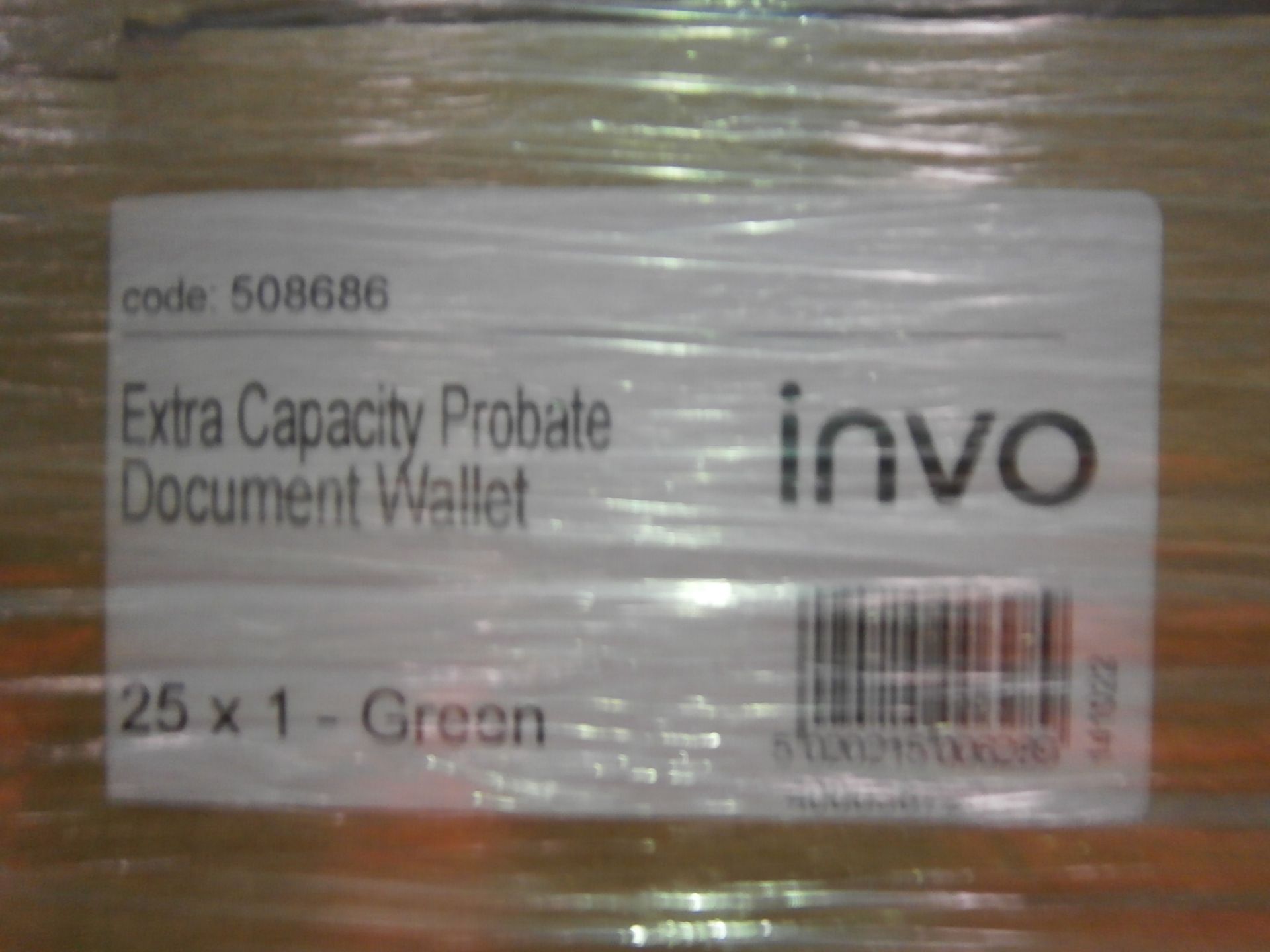 1 x Pallet of Invo Extra Capacity Probate Document Wallets Green - Approximately 100 Boxes of 25 - Image 2 of 4