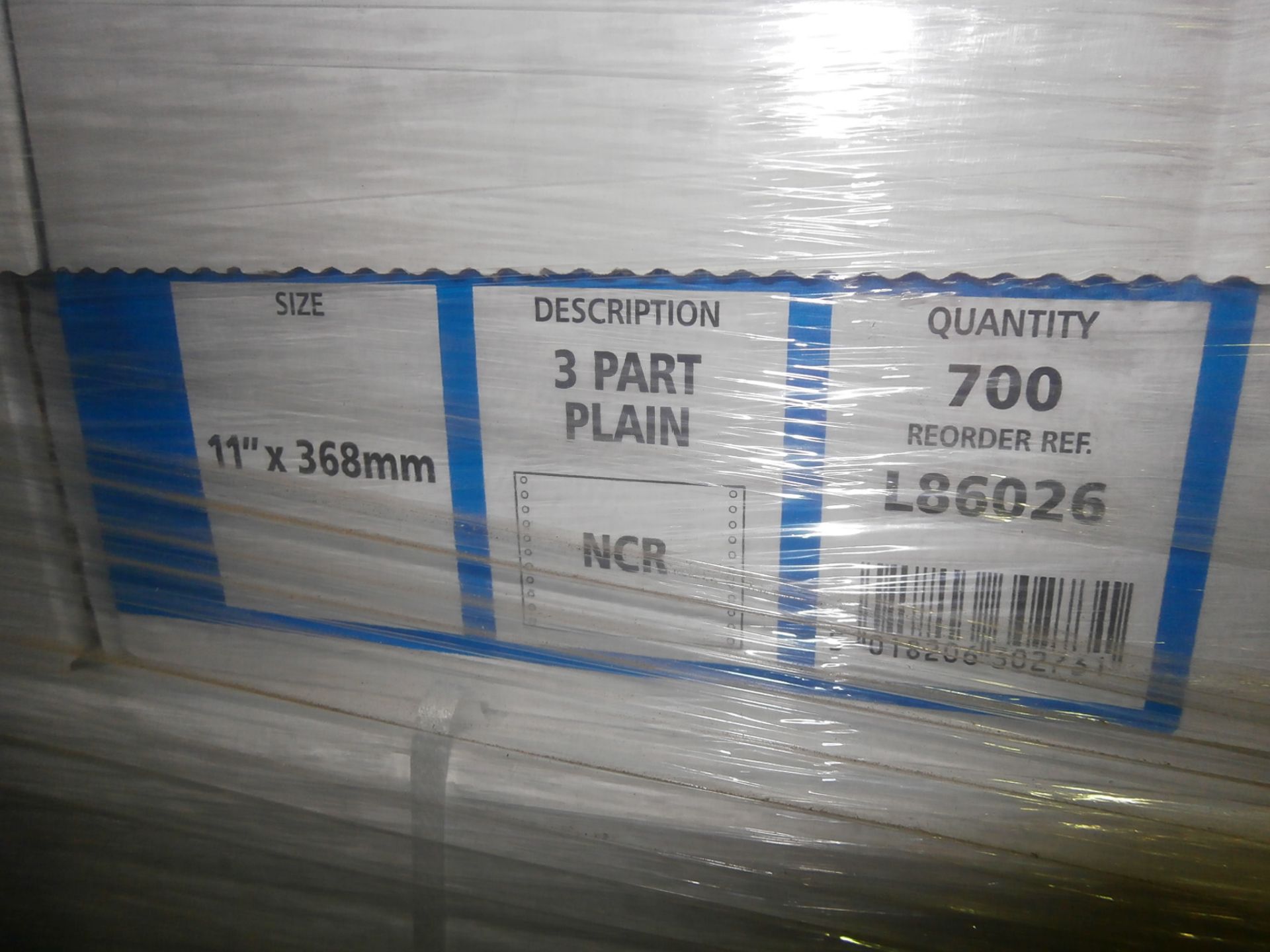 1 x Large Pallet of Challenge 3 Part Plain Listing Paper - Product Code L86026 (Approximately 70 - Image 2 of 2