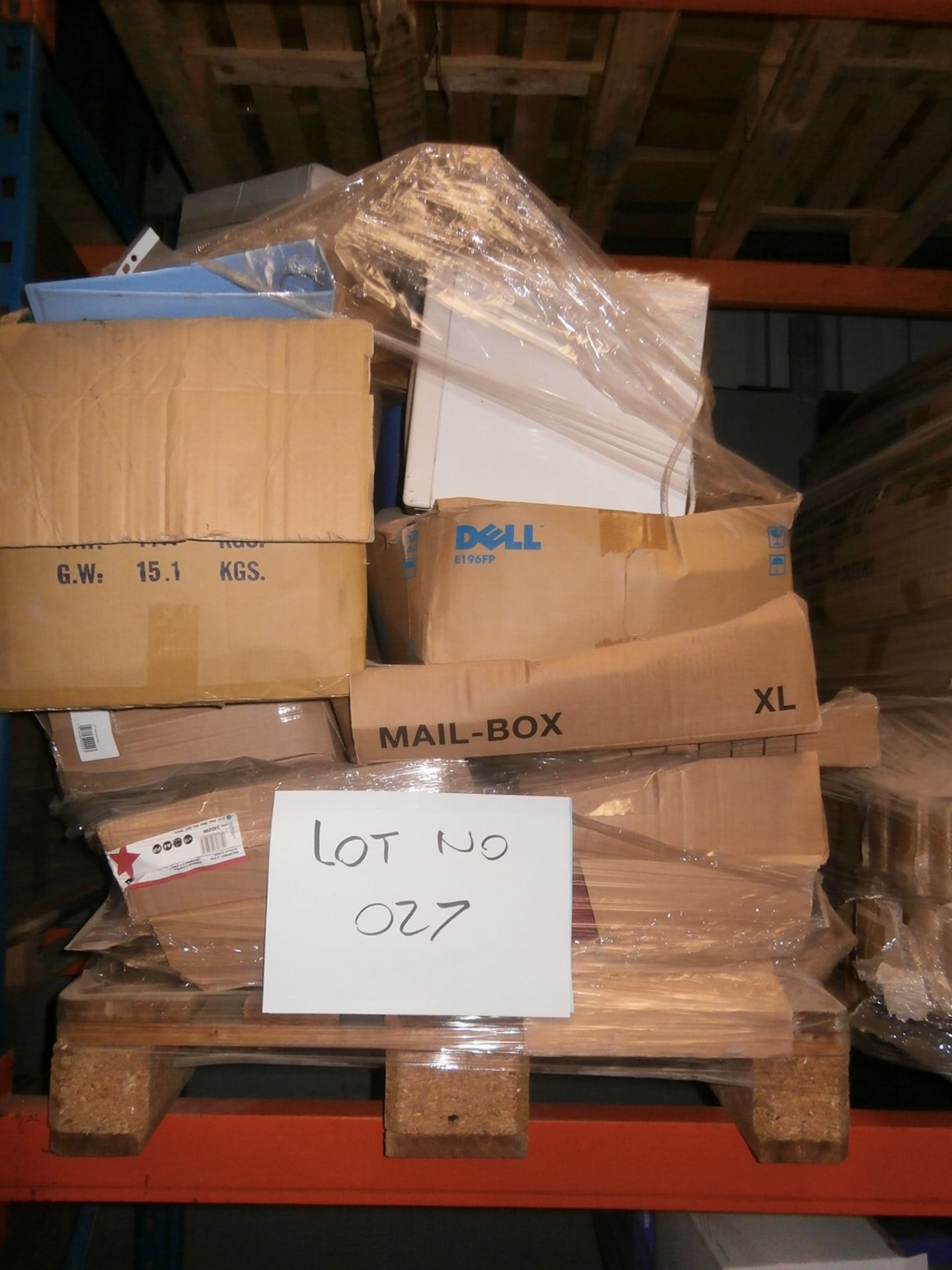1 x Pallet of Mixed Stock/Stationary, Including Ringbinders, Document Wallets, Suspension Files,