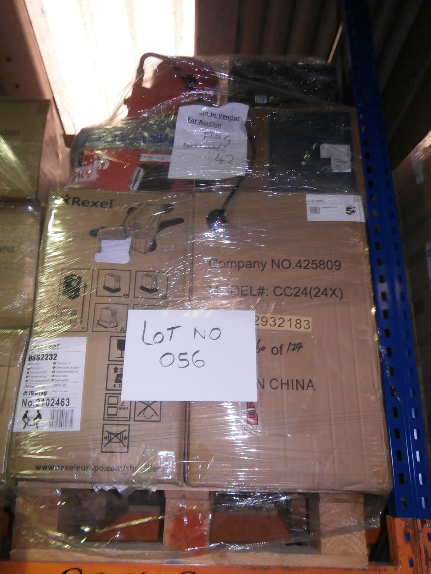 1 x Pallet of Mixed Return Electricals Including Shredders, Fan Heaters. Brother Products and Many
