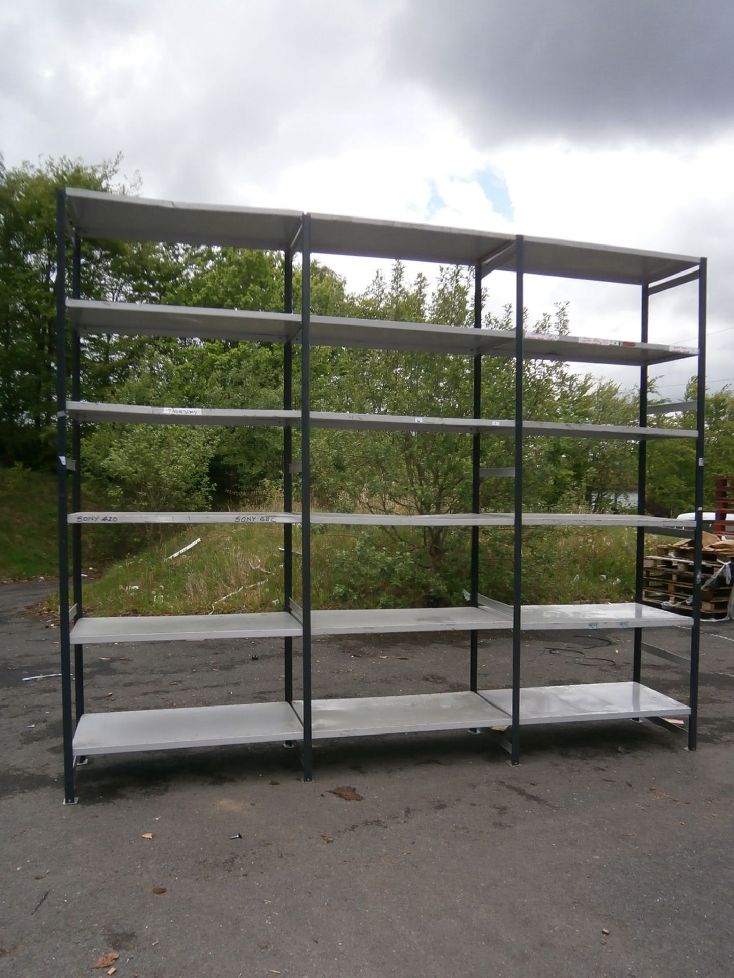 3 x Bays of Boltless Archive Shelving - Includes 4 x Uprights, 18 x Shelves and 72 Clips (Approx Per