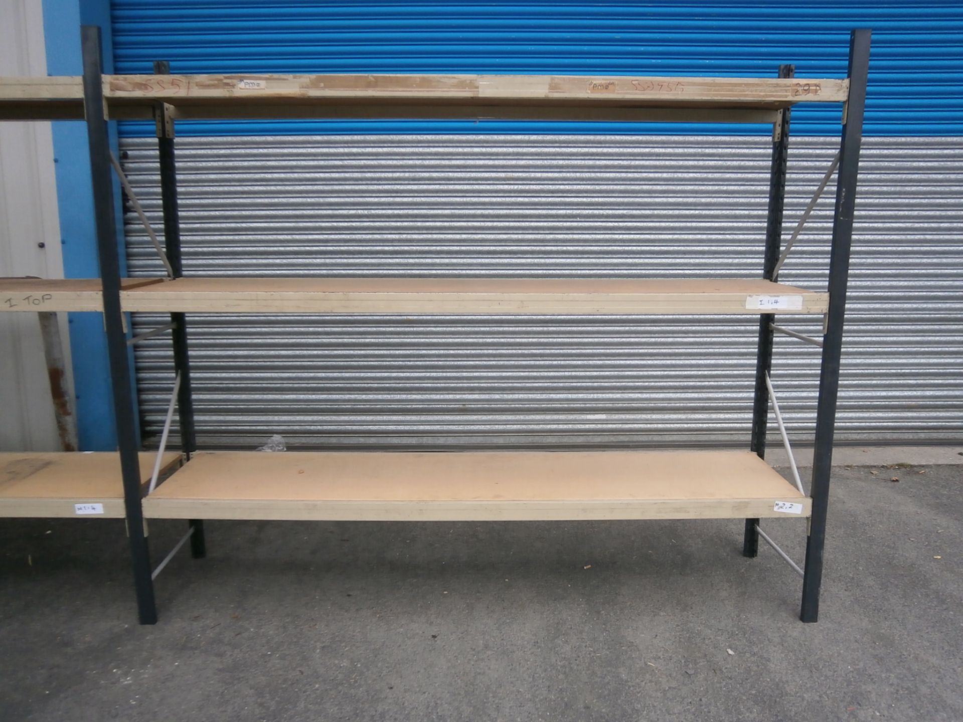 4 x Bays of Commercial Racking - Includes 5 x Uprights, 24 x Beams and 12 x Boards (H - 2100mm, - Image 4 of 4