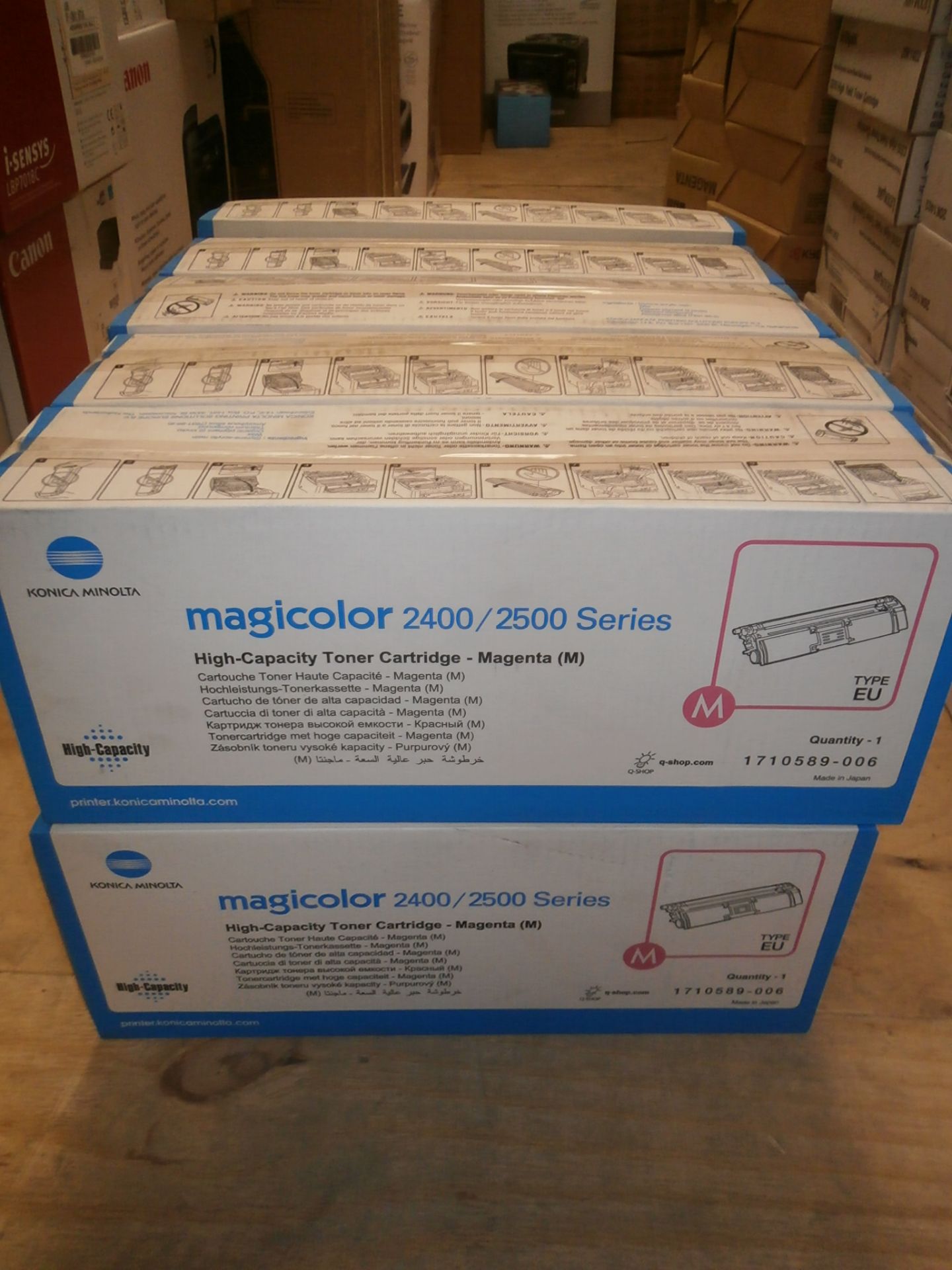 10 x Magicolor 2400/2500 Series High-Capacity Toner Cartridges Magenta - Brand New (RRP £90.92