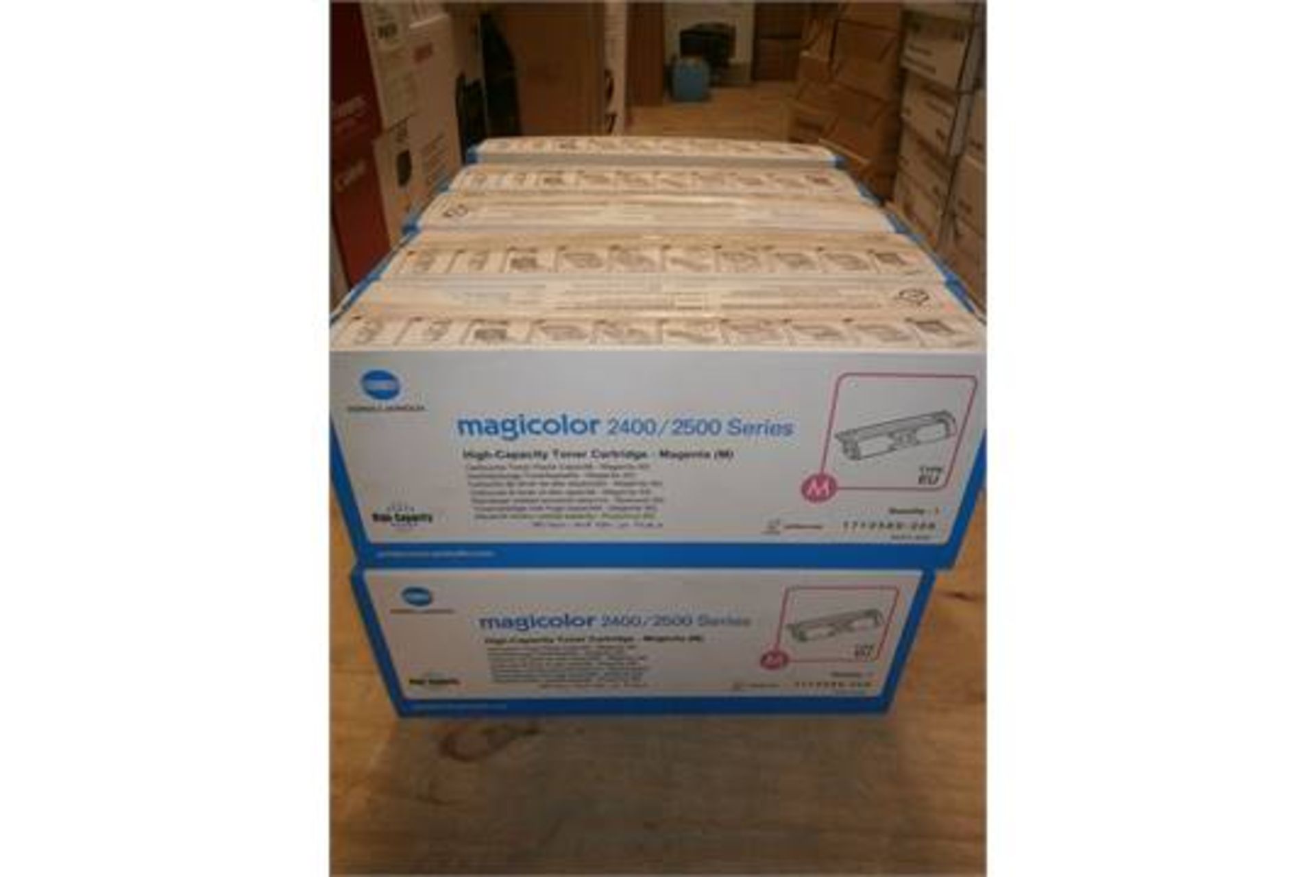 10 x Magicolor 2400/2500 Series High-Capacity Toner Cartridges Magenta - Brand New (RRP £90.92