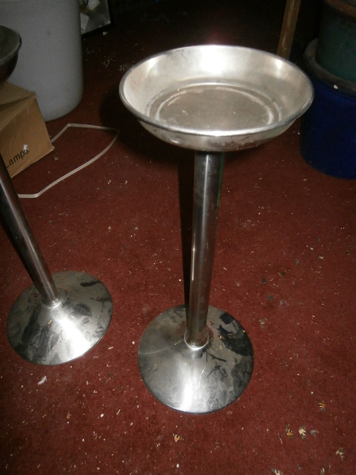 2 x Decorative Stainless Steel Catering Stands - Image 2 of 2