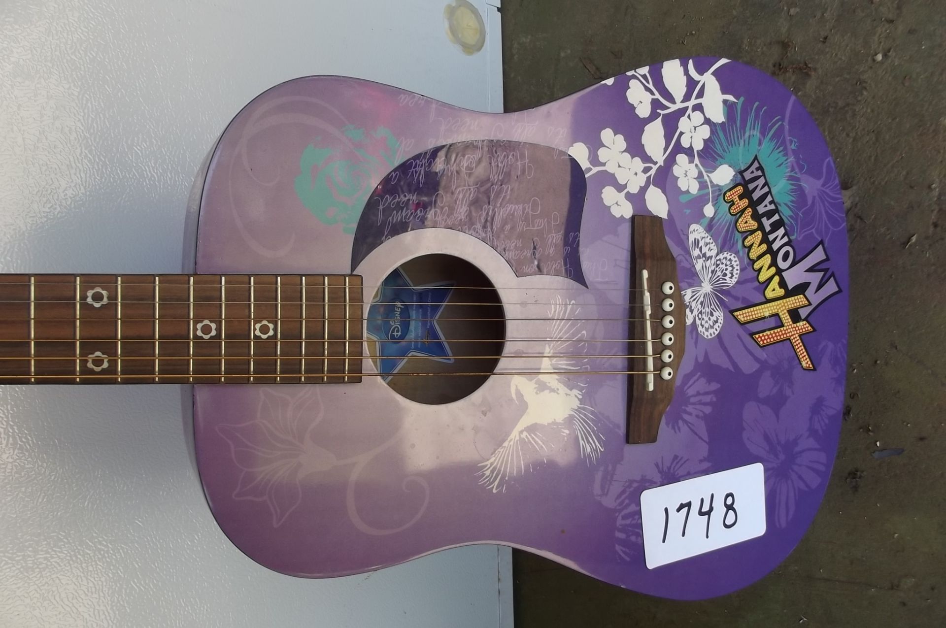 Lot 1748 HANNAH MONTANA PURPLE GUITAR - Image 2 of 3