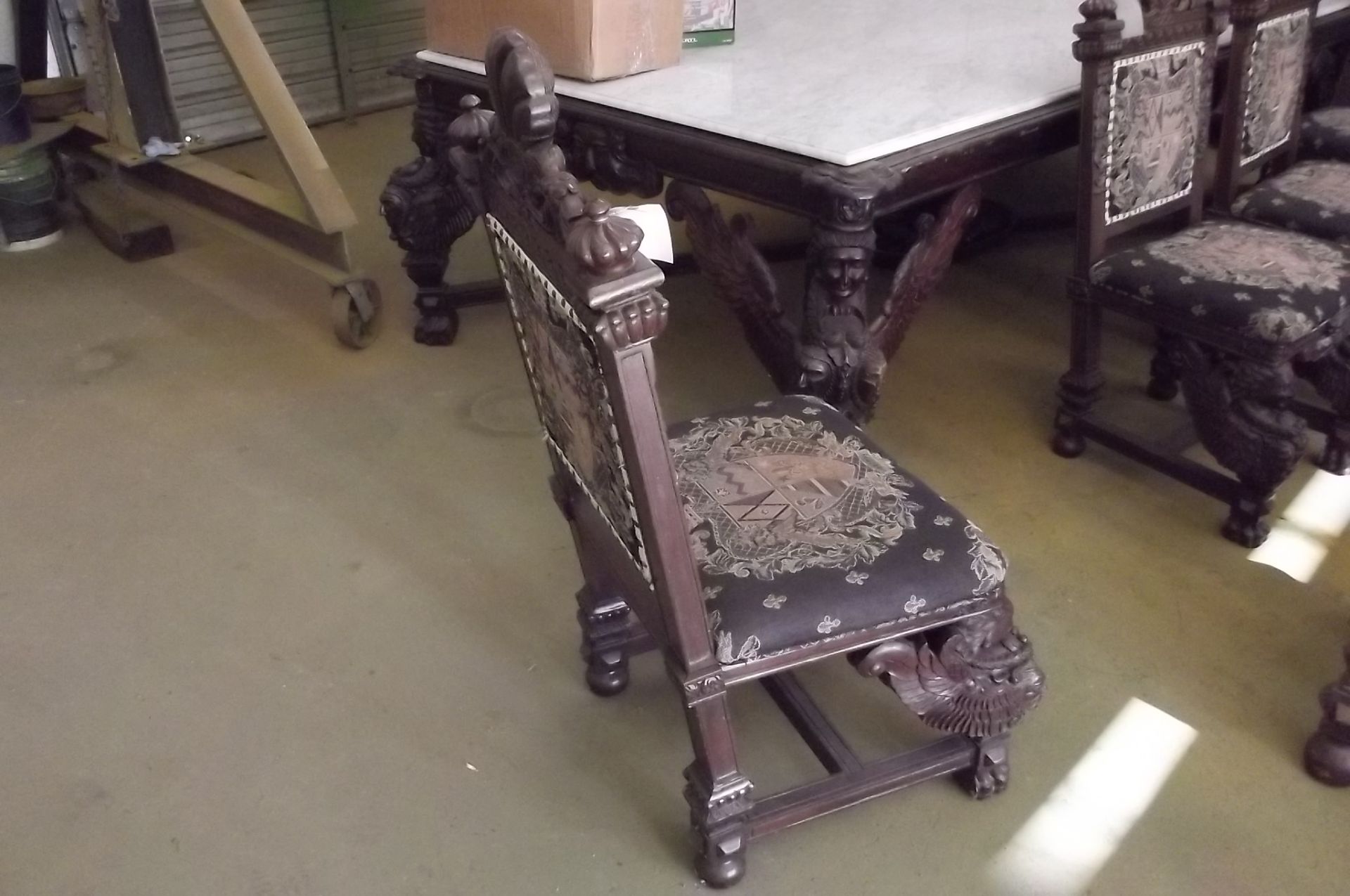 Lot 1570 ANTIQUE SIDE CHAIR - Image 2 of 2