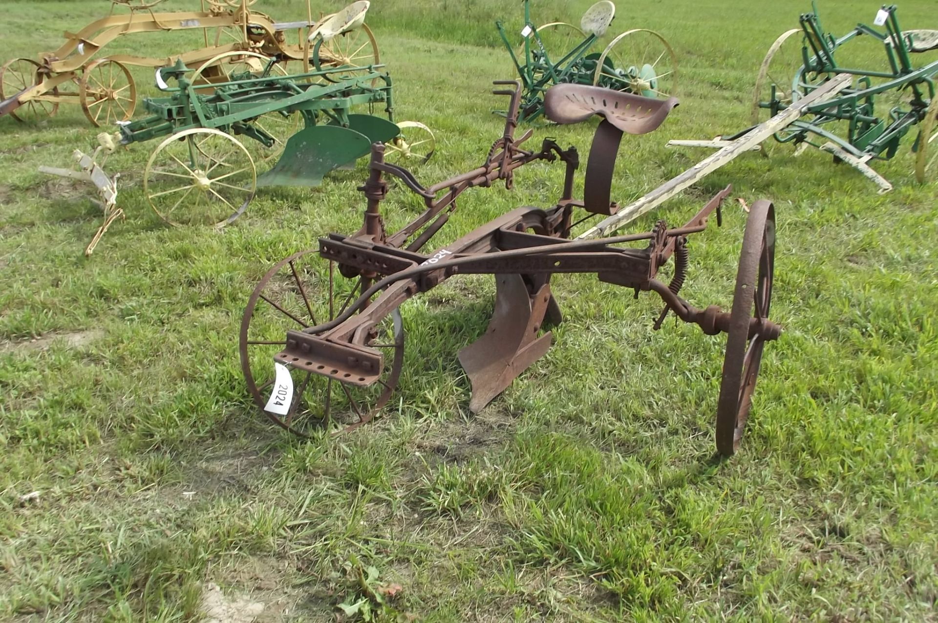 2024 Antique John Deere 267 1- Row Plow , 2 Wheel Horse Drawn
