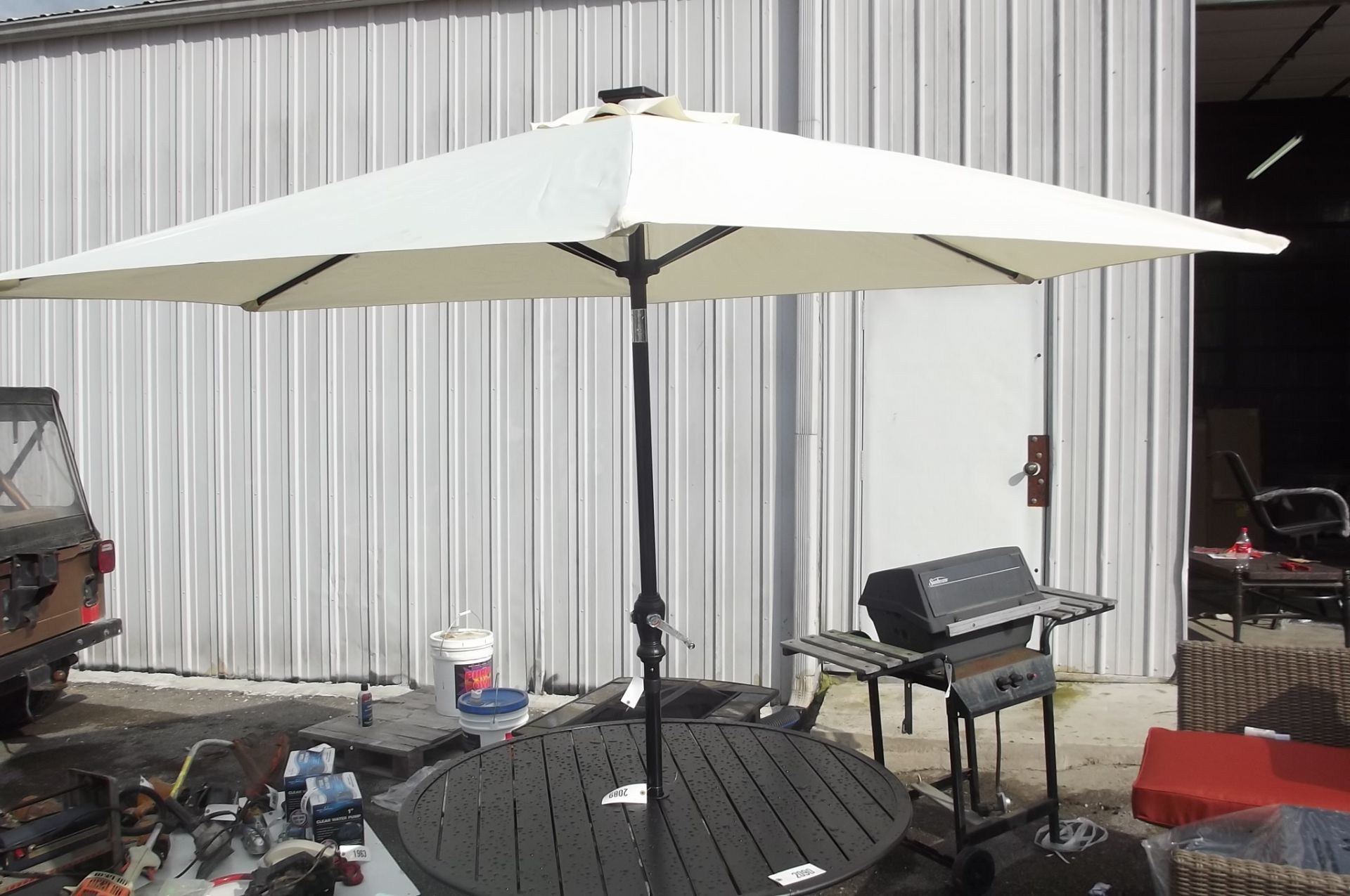 2089 Patio Umbrella  w/ solar Lights - Image 2 of 2