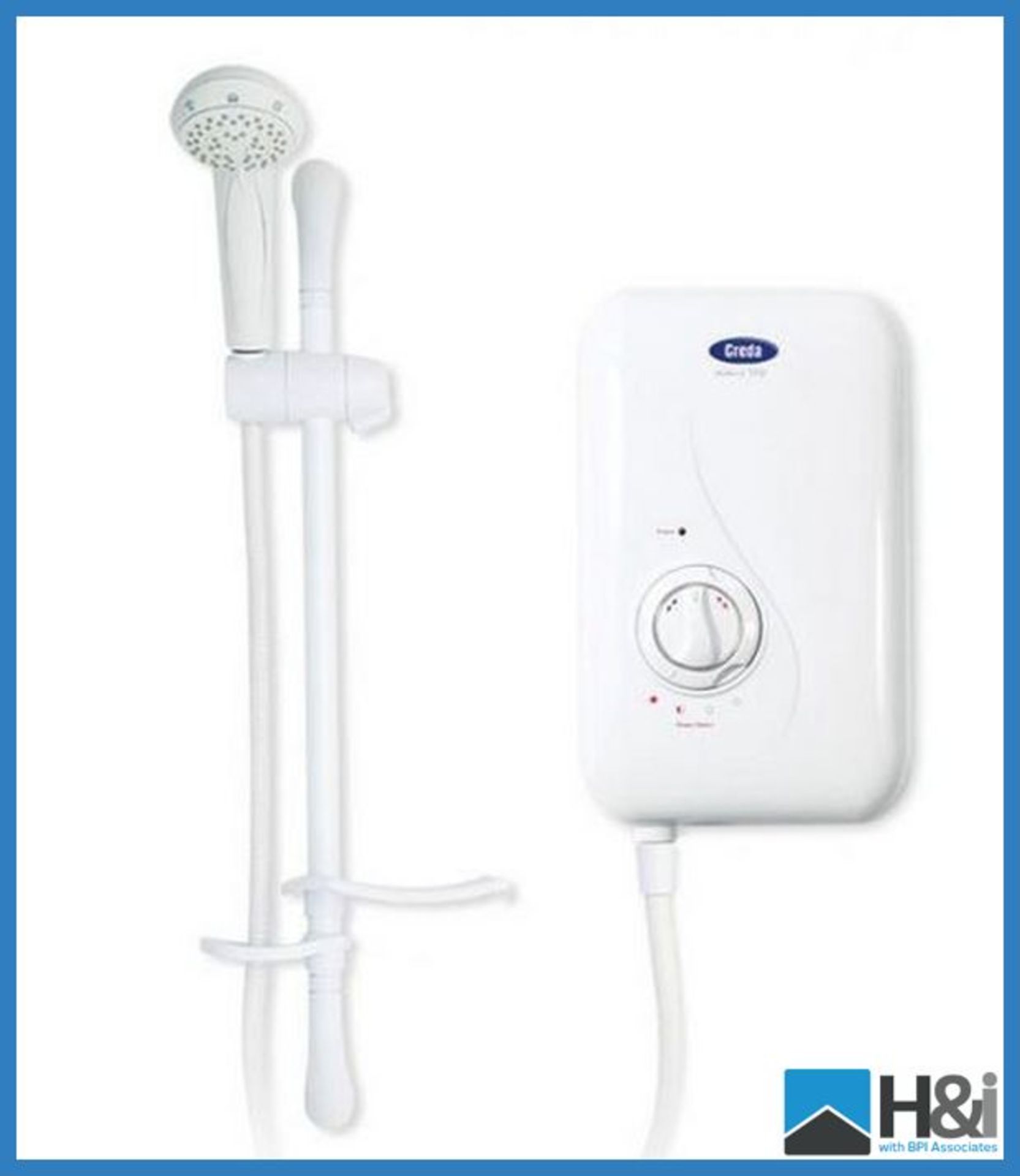 Creda Spa 100 Electric Shower. White. 8.5kW. Typical RRP 149 Appraisal: Good Serial No: NA Location: - Image 4 of 4
