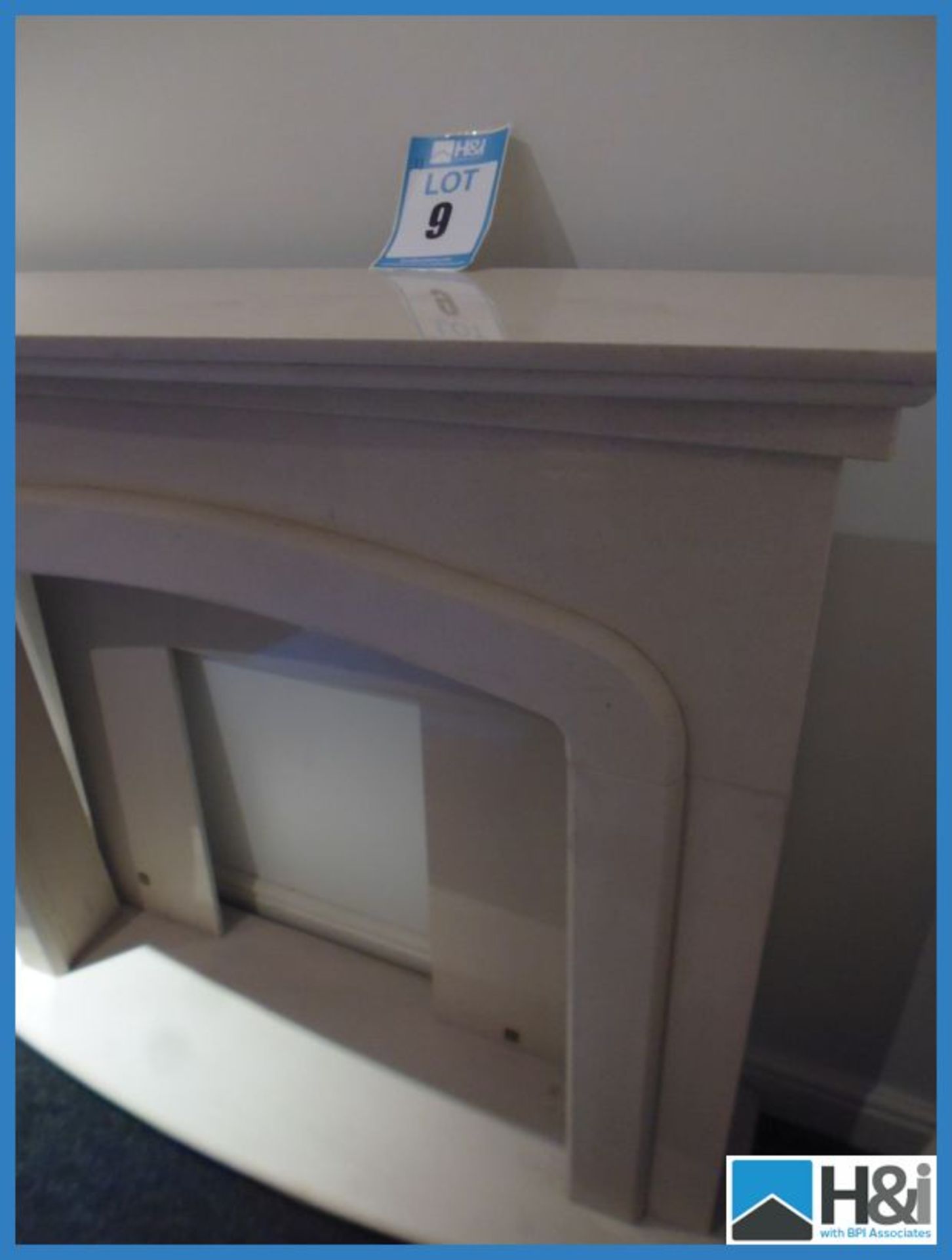 Marble Fire Surround. 1270 x 1100mm + 50mm Thick Half Appraisal: Good Serial No: NA Location: West - Image 2 of 3