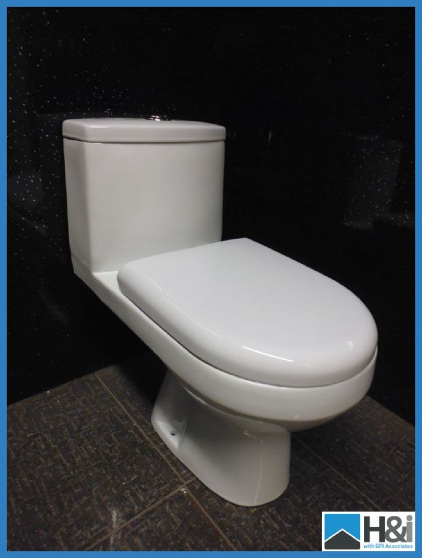 Stunning Cavalier One Piece Ceramic WC with Built in Cistern and Soft Close Seat. Typical RRP 399