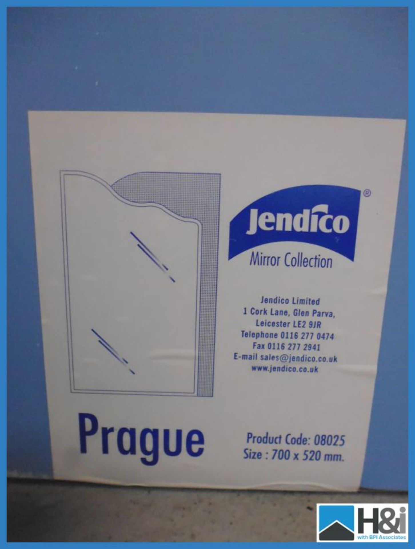 Designer Prague Bevelled Overlay Bathroom Mirror. 500mm x 720mm. Typical RRP 129 Appraisal: Good - Image 3 of 3