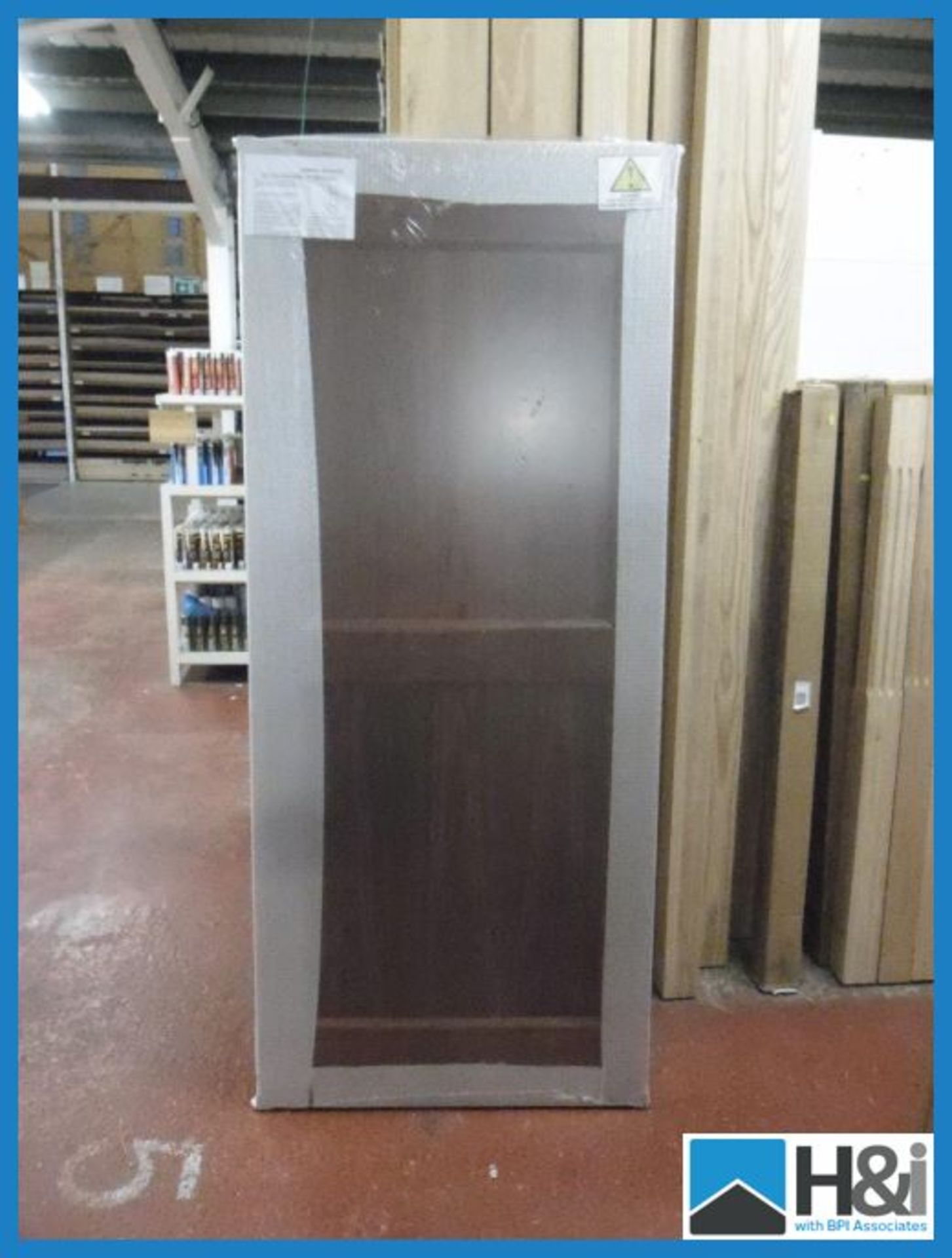 Brand new in sealed packaging Walnut 'Arden' exterior door 78" x 33" 44mm thickness with two flat - Image 4 of 4