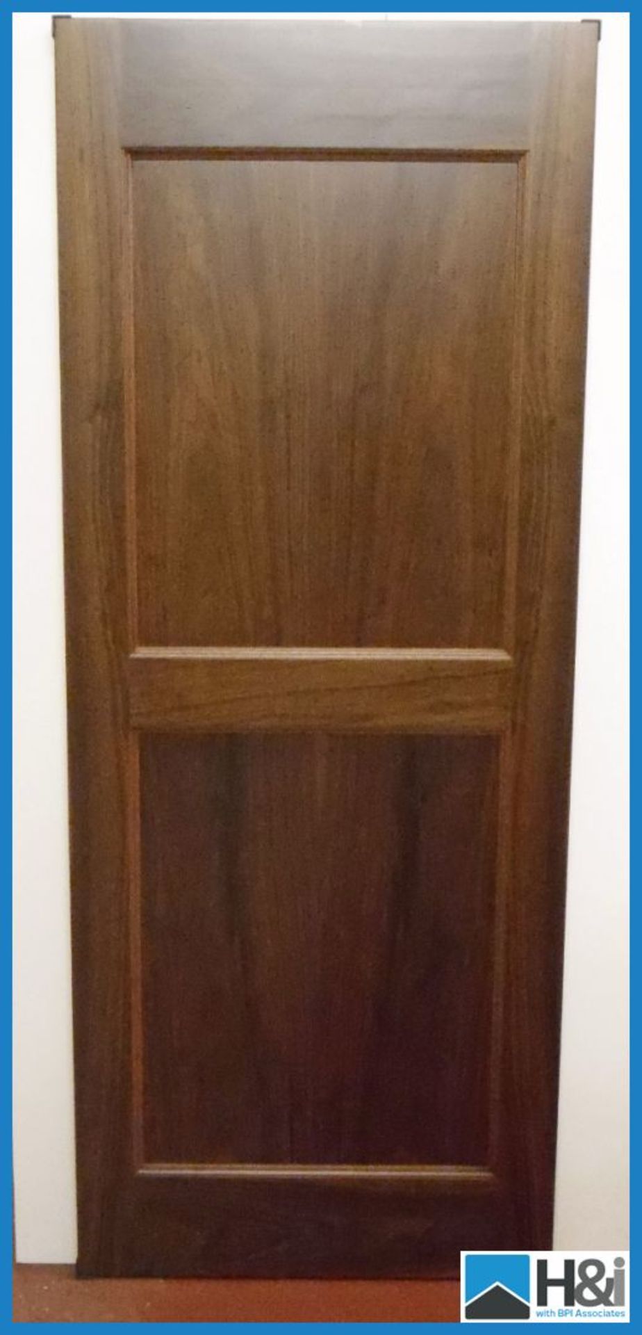 Brand new in sealed packaging Walnut 'Arden' exterior door 78" x 33" 44mm thickness with two flat - Image 3 of 4