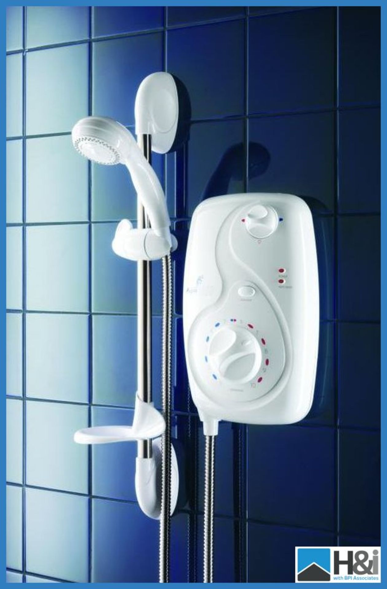 Galaxy Aqua 3000 Electric Shower. 8.5kW. Typical RRP 189 Appraisal Good Serial No NA Location