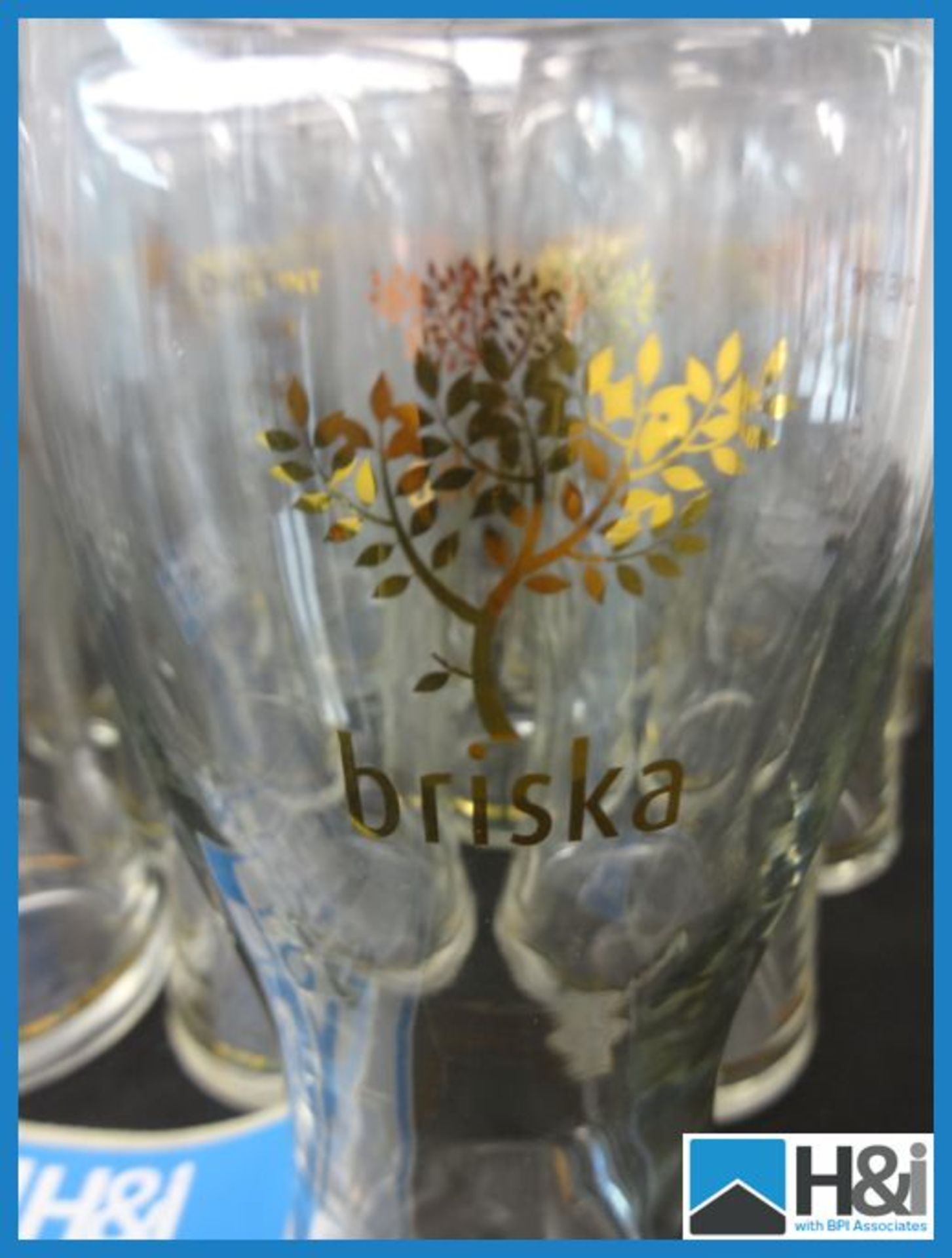 11 x Briska Pint Glasses Appraisal: Good Serial No: NA Location: H&I Ltd., The Auction House, - Image 2 of 2