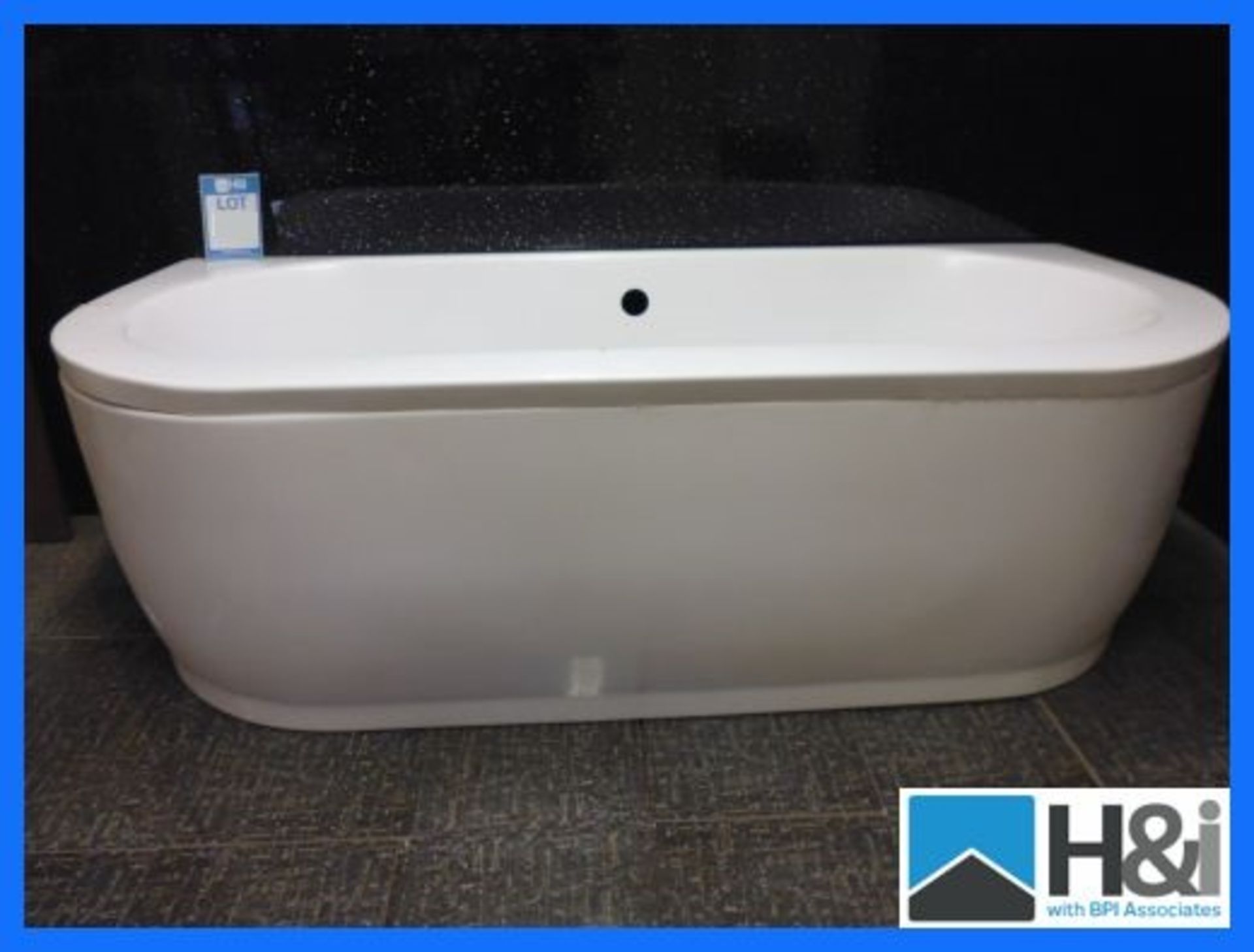 2 x Aldford Acrylic Back to Wall Bath. Height: 550mm, Width: 750mm, Length: 1700mm, Weight: 23kg,