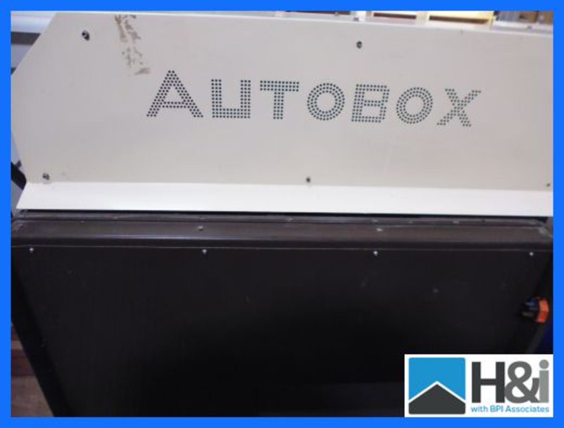 Autobox 1000 Box Maker. Was used daily until very recently. Untested. No VAT on this Item Appraisal: - Image 2 of 4