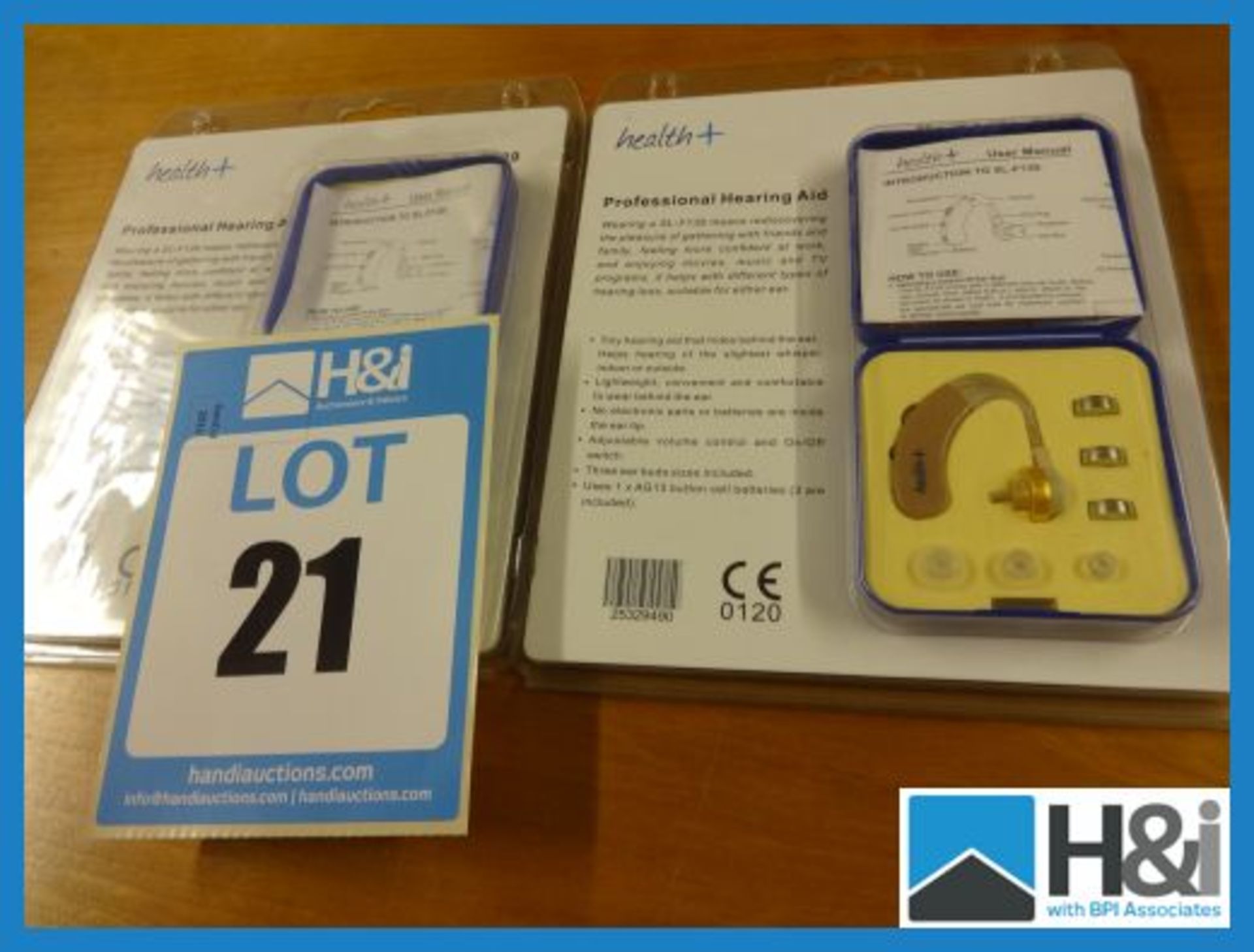 2 X New sealed Health Plus Model SL-F139 professional hearing aids, max sound output 130+ 5DB, Sound - Image 2 of 2